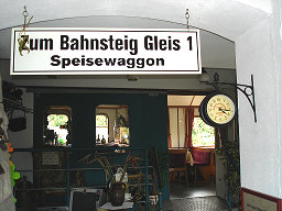 Zugang zum Speisewaggon
